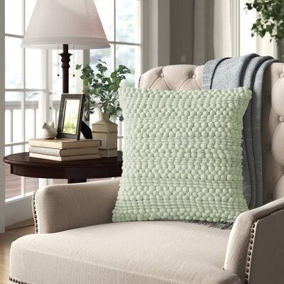 Braxton Throw Pillow Cover & Insert Color: Spa, Size: 20x22H x 20x22W