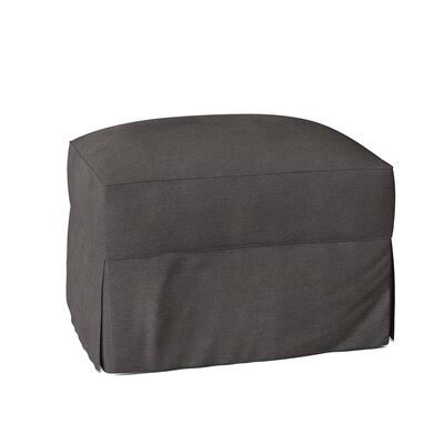 Birch Lane Young 29x22 Rectangle Standard Ottoman Body Fabric: Capri Dove