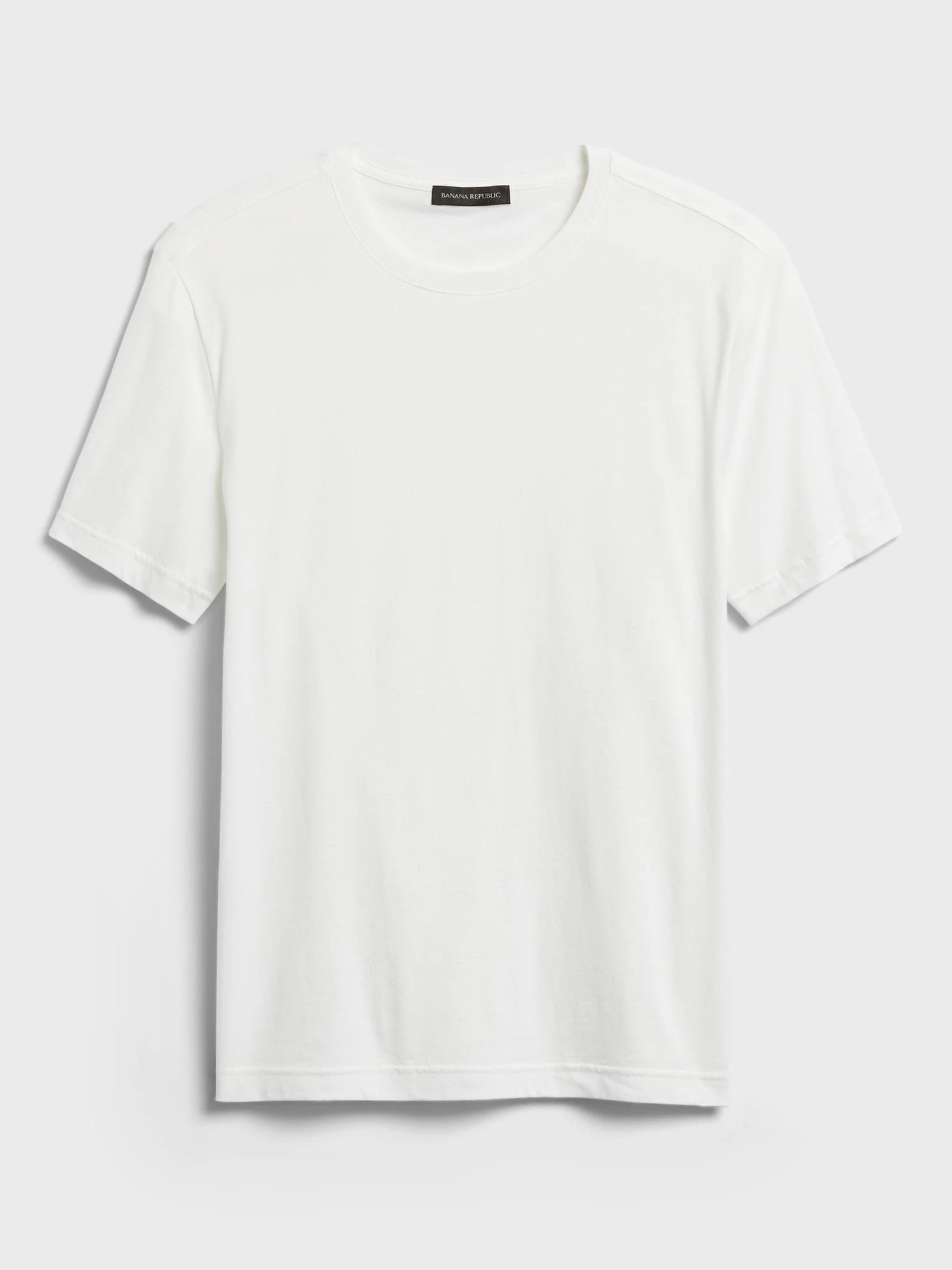 Banana Republic Men's Organic Soft Wash Crew-Neck T-Shirt White Tall Size L