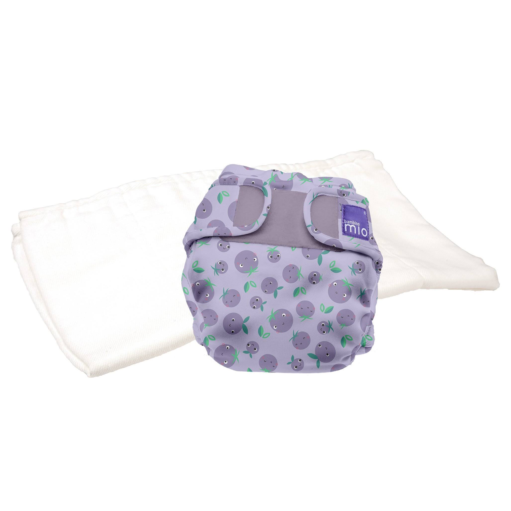 Bambino Mio mioduo Two-Piece Cloth Diaper, Berry Bounce / Size One