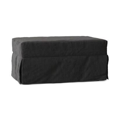 Birch Lane Fairchild 44x22 Rectangle Standard Ottoman Body Fabric: Sunbrella Spectrum Carbon