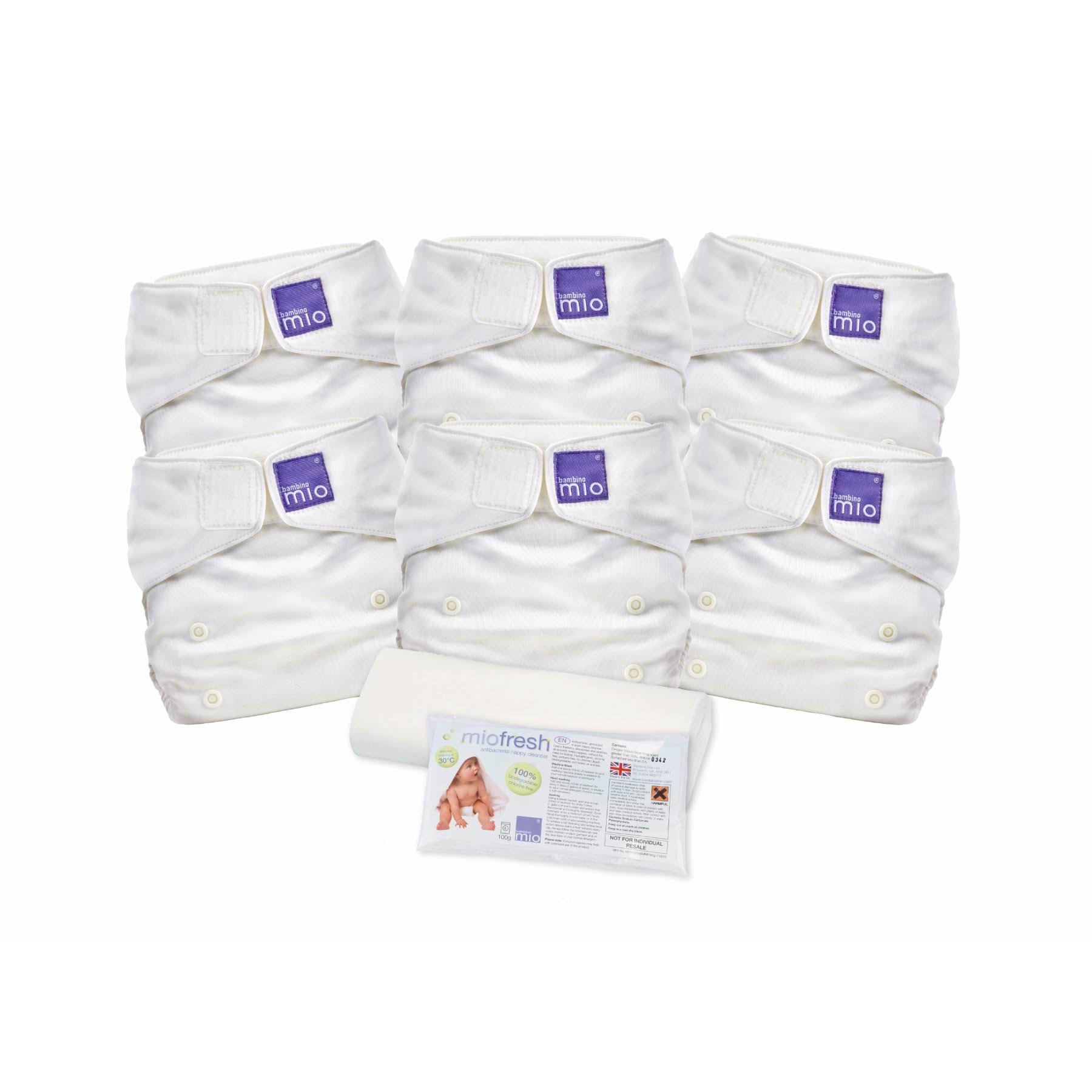 Bambino Mio Miosolo Diaper Set White