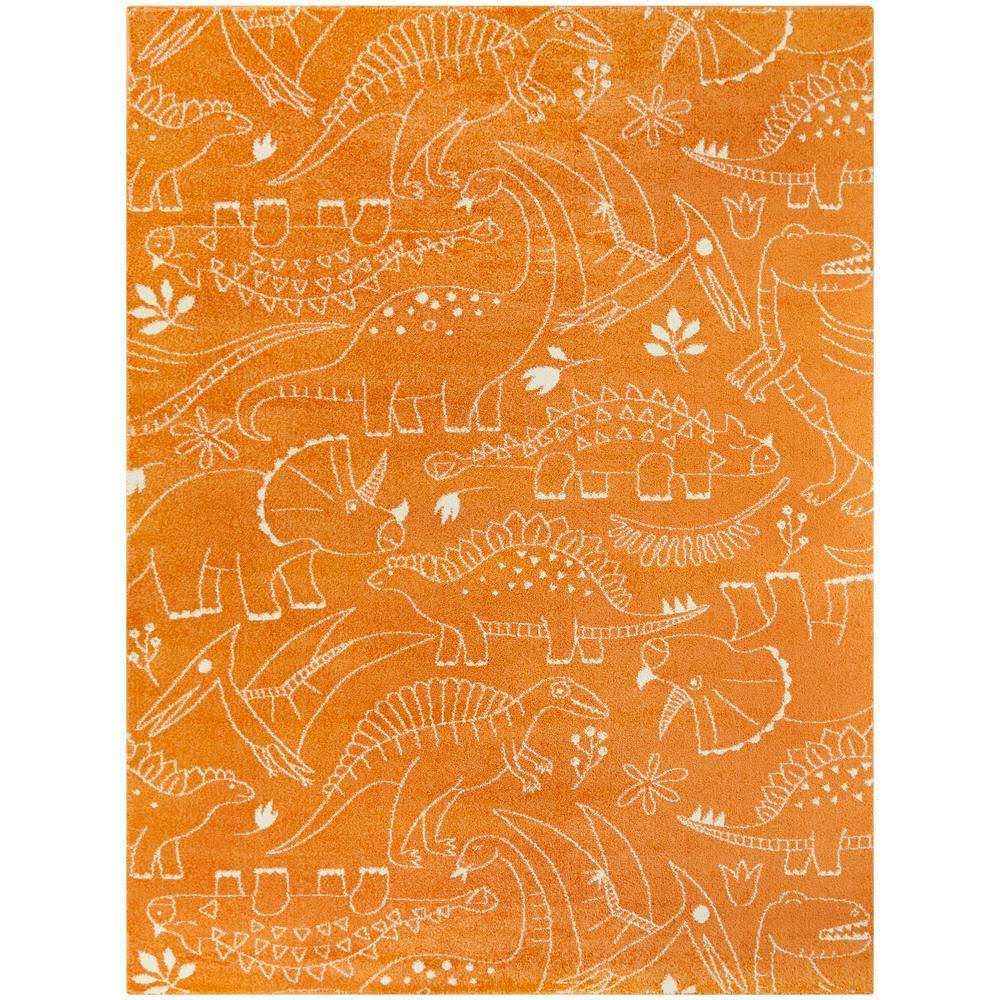 BALTA Parker Dinosaur Orange 5 ft. x 7 ft. Area Rug