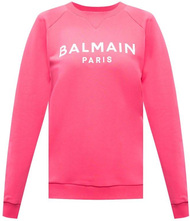 Balmain Branded Sweatshirt Pink - Pink - Sweatshirts