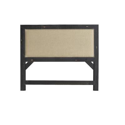 Lockridge Upholstered Solid Wood Panel Headboard Birch LANE? Size: King, Color: Distressed Black