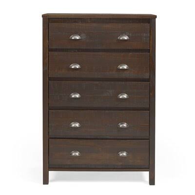 Mannion 5 Drawer Chest Birch Lane Color: Walnut