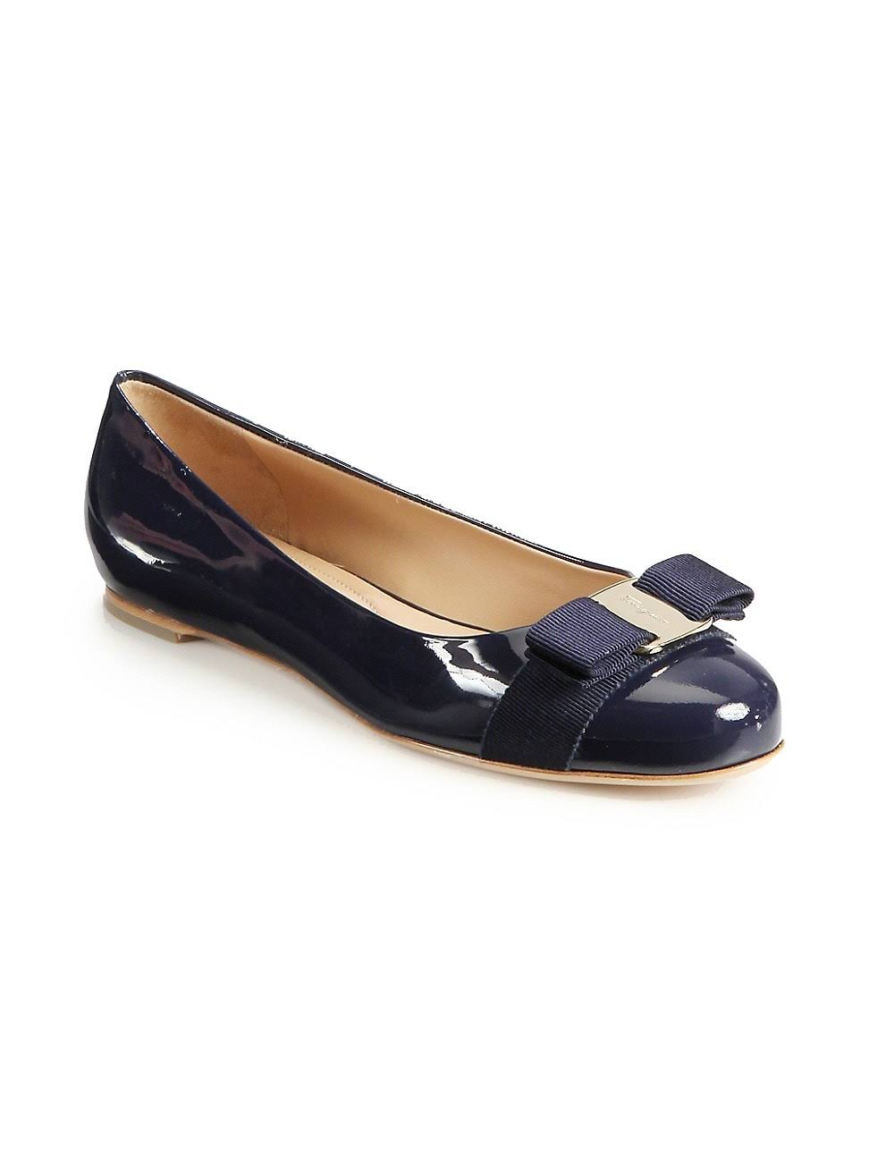Salvatore Ferragamo Women Varina Ballet Flat Blue Size 6