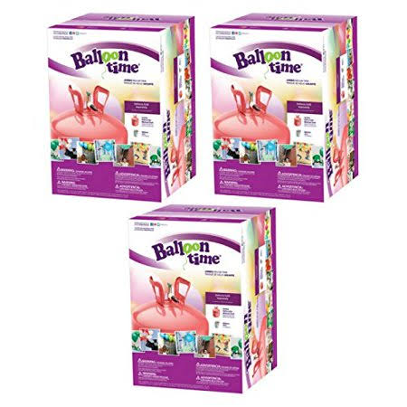 Generic Balloon Time Jumbo 12x22 Helium Tank Blend Kit (3 Boxes)