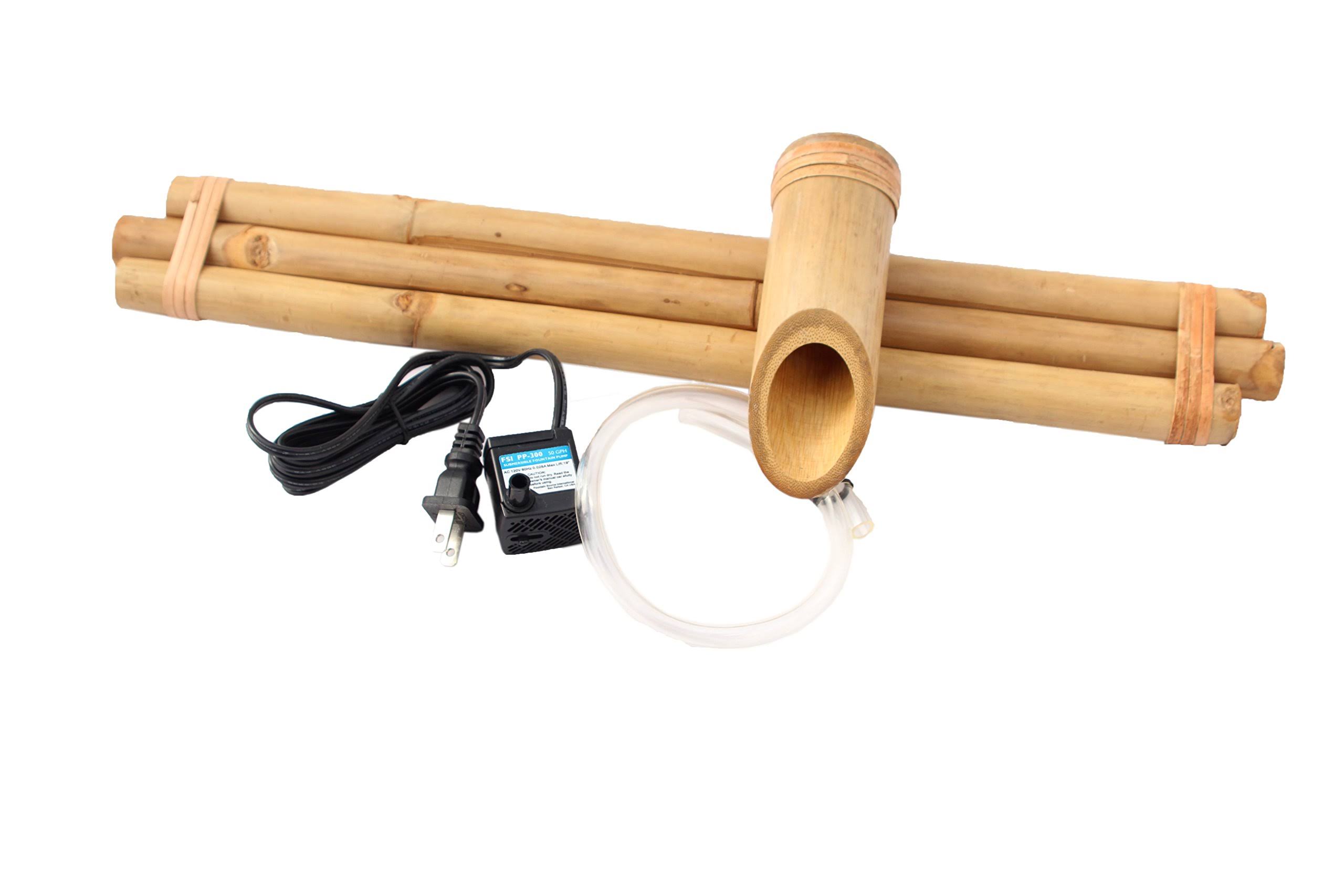 Bamboo Accents 18in. Three - Arm Spout and Pump Kit
