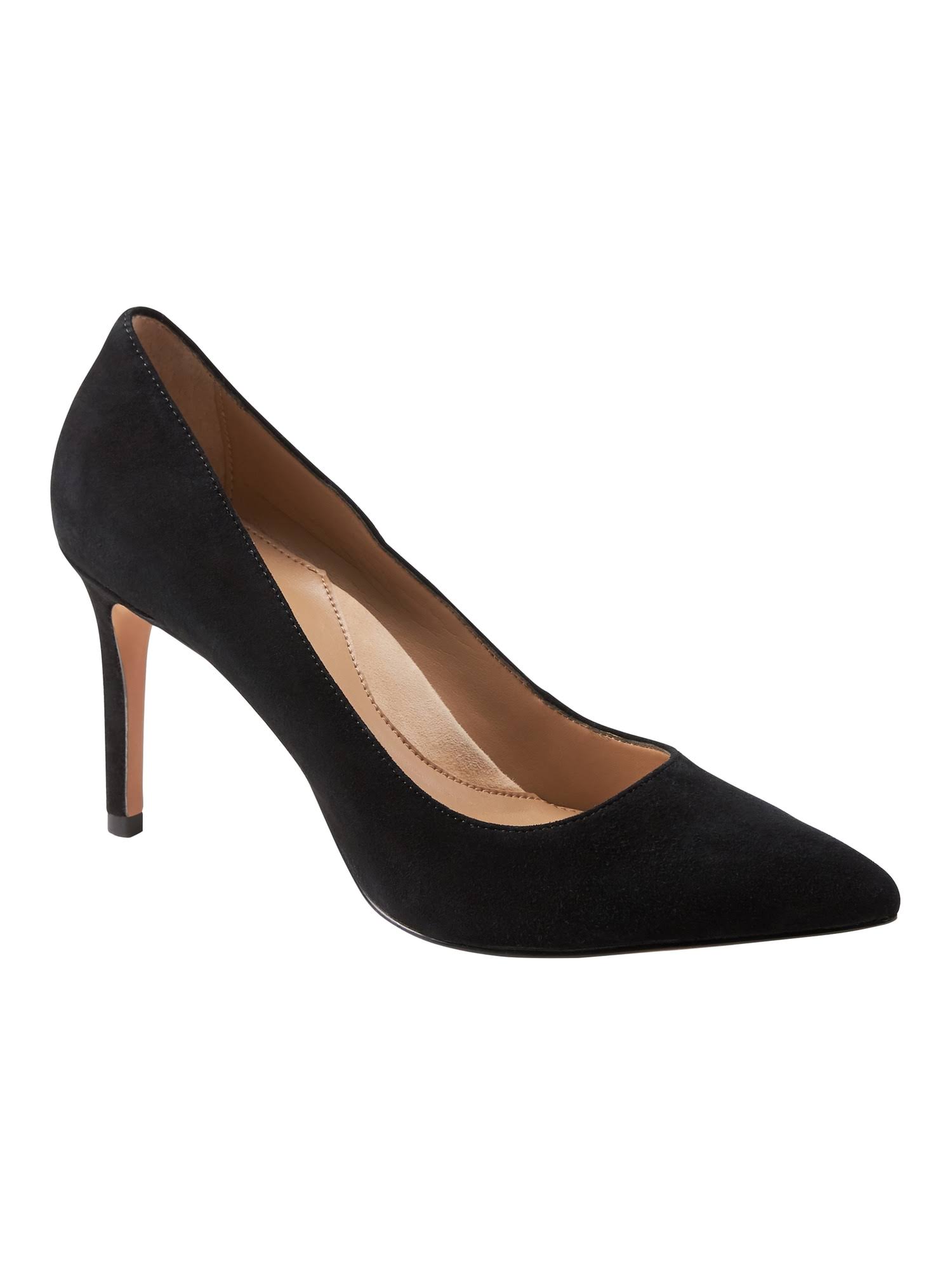 Banana Republic Women's Madison 12-Hour Pump True Black Suede Size 7
