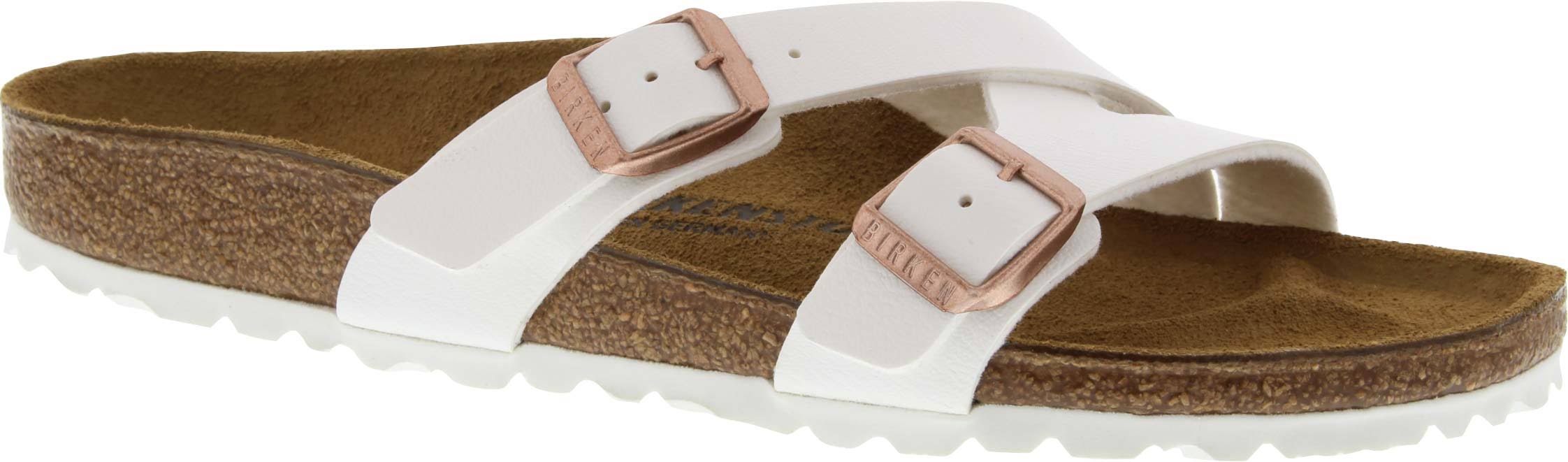 Birkenstock Women's Yao Slide - 42 Narrow - White Birko-Flor