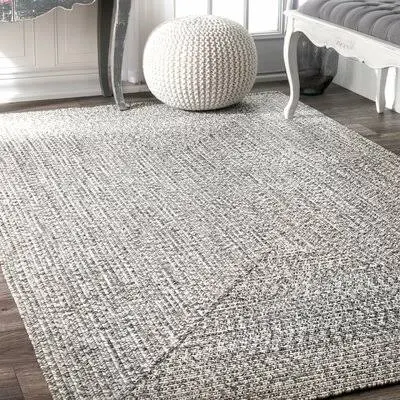 Kilkenny Handmade Braided Off White Indoor / Outdoor Rug Birch Lane Rug Size: Rectangle 8& x 11&
