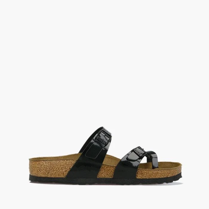Birkenstock Mayari Birko Flor Sandals - Patent Black
