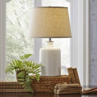 Birch Lane Heritage Bloomfield 22x22 Table Lamp Base Color: White