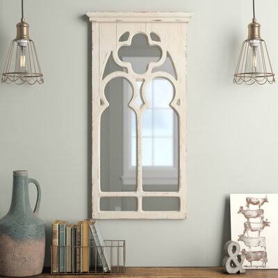 Kincheloe Arch Framed Wall Mirror Ophelia & Co. Finish: White