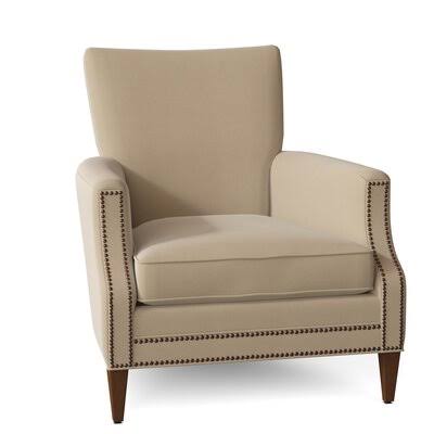 Carlitos 32x22 Wide Down Cushion Armchair Body Fabric: Bayou Stone