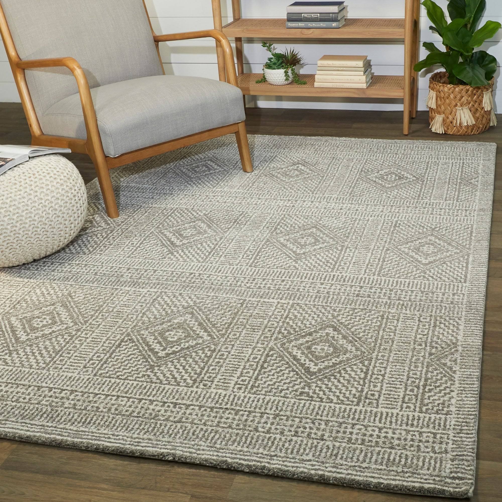 Timur Transitional Area Rug - Grey - 5&3x22 x 7&