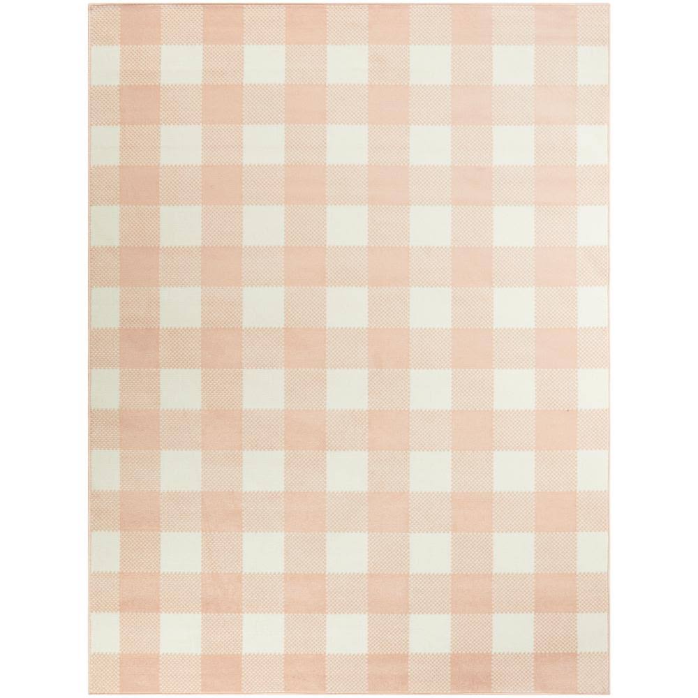BALTA Gabriel Plaid Pink 8 ft. x 10 ft. Area Rug