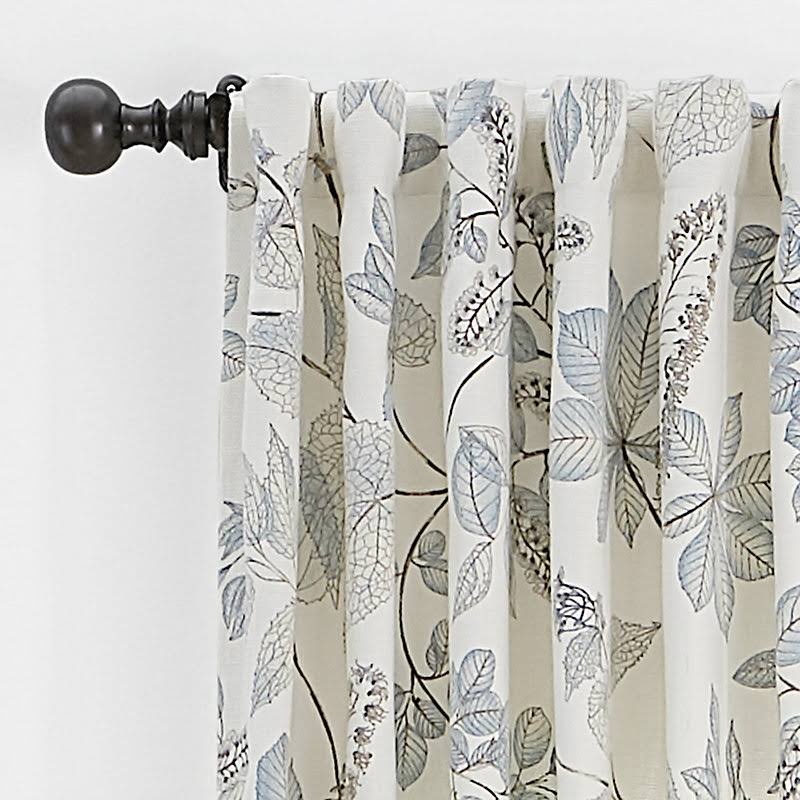 Becca Drapery Panel Midnight 96x22 - Ballard Designs