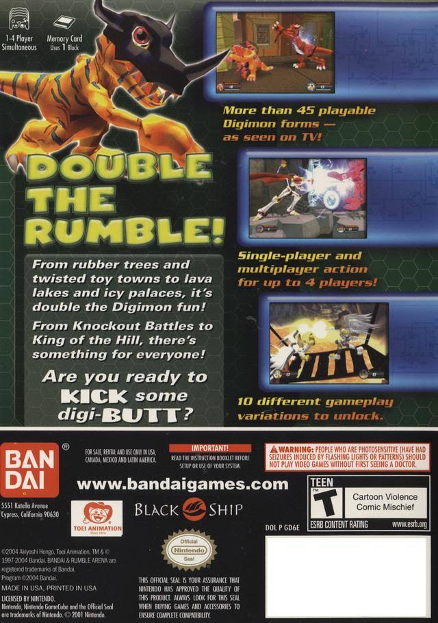 Digimon Rumble Arena 2 - Gamecube