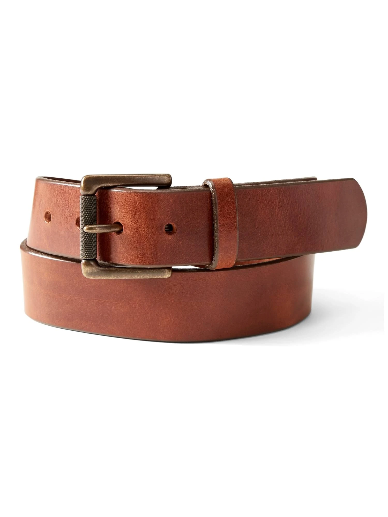 Banana Republic Men's Tumbled Leather Belt Cognac Size 34