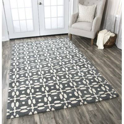 Orla Hand-Tufted Wool Gray Area Rug Rug Size: Rectangle 6&6x22 x 9&6x22
