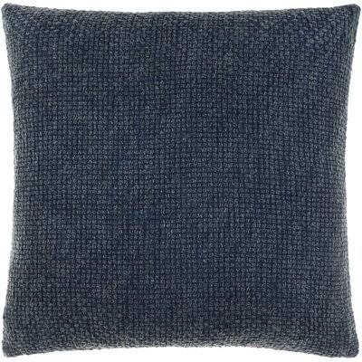 Madisyn Square 100% Cotton Pillow Cover & Insert Birch LANE? Color: Navy, Size: 18x22 x 18