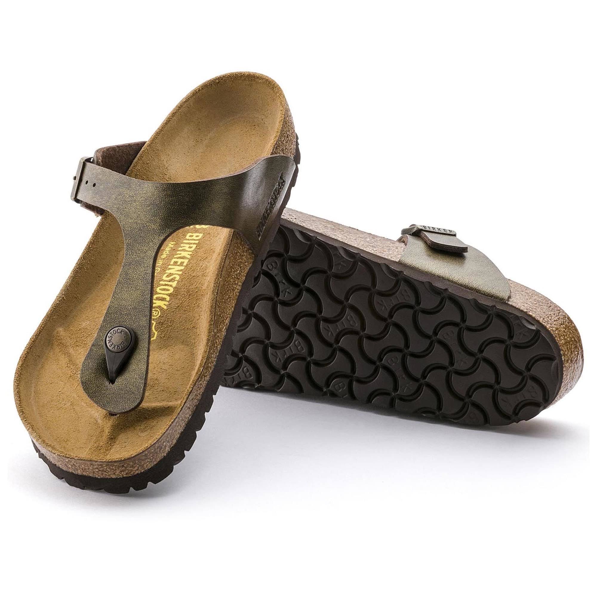 Birkenstock Women's Gizeh Sandal - 35 - Golden Brown Birko-Flor