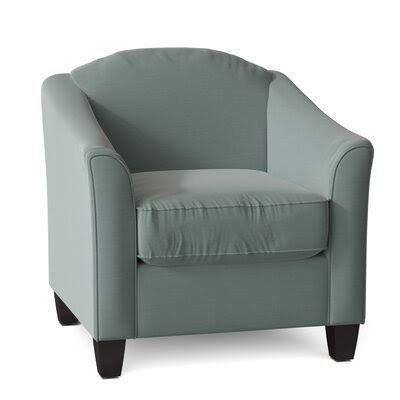 Birkett Armchair Body Fabric: Sunbrella Canvas Spa, Leg Color: Gray