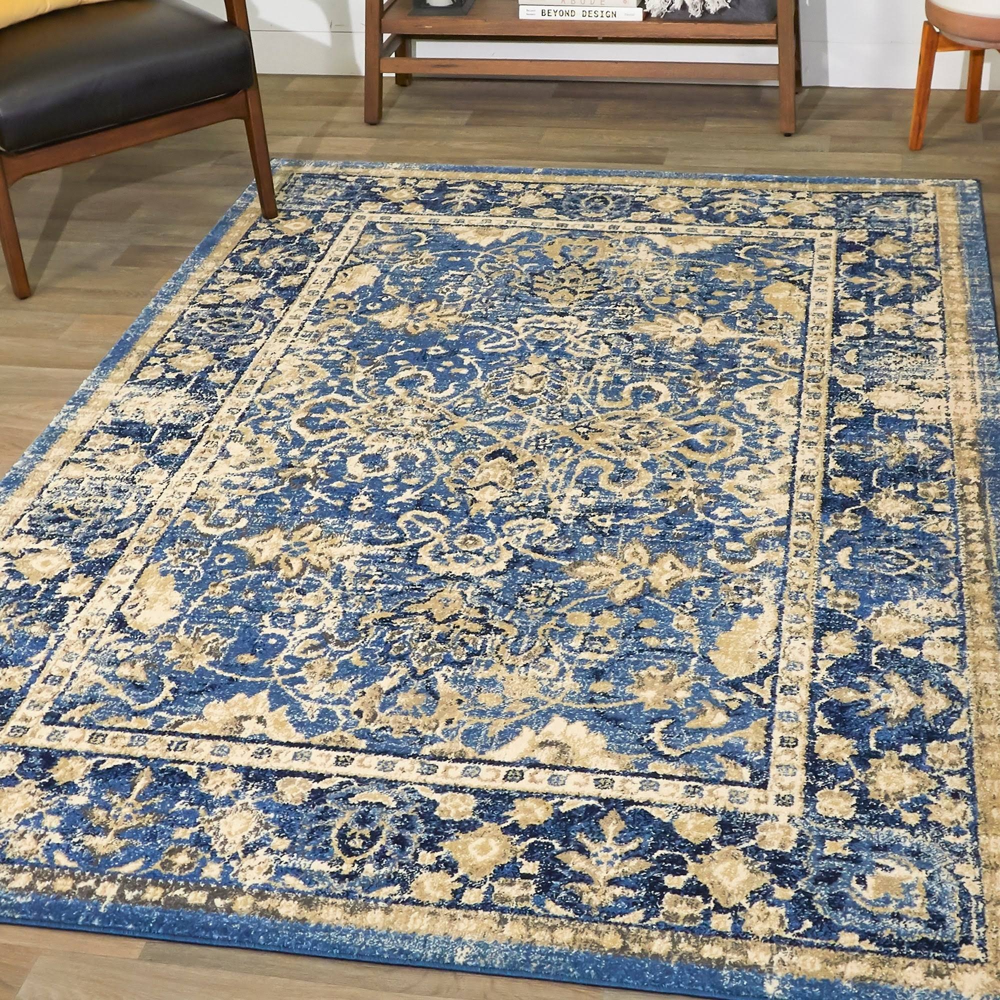 BALTA Celega Cream 5 ft. x 7 ft. Vintage Persian Area Rug, Ivory