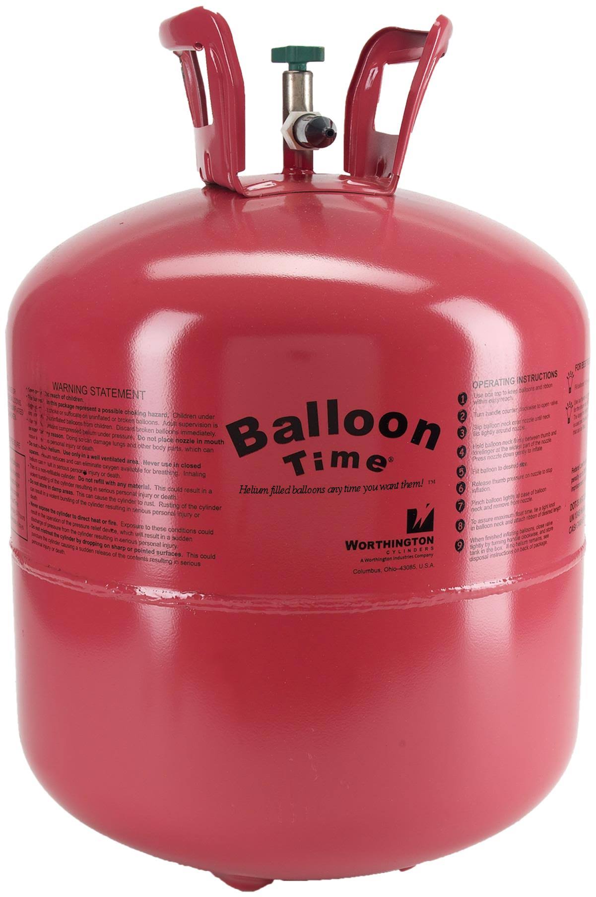 Worthington Disposable Helium Tank, Red