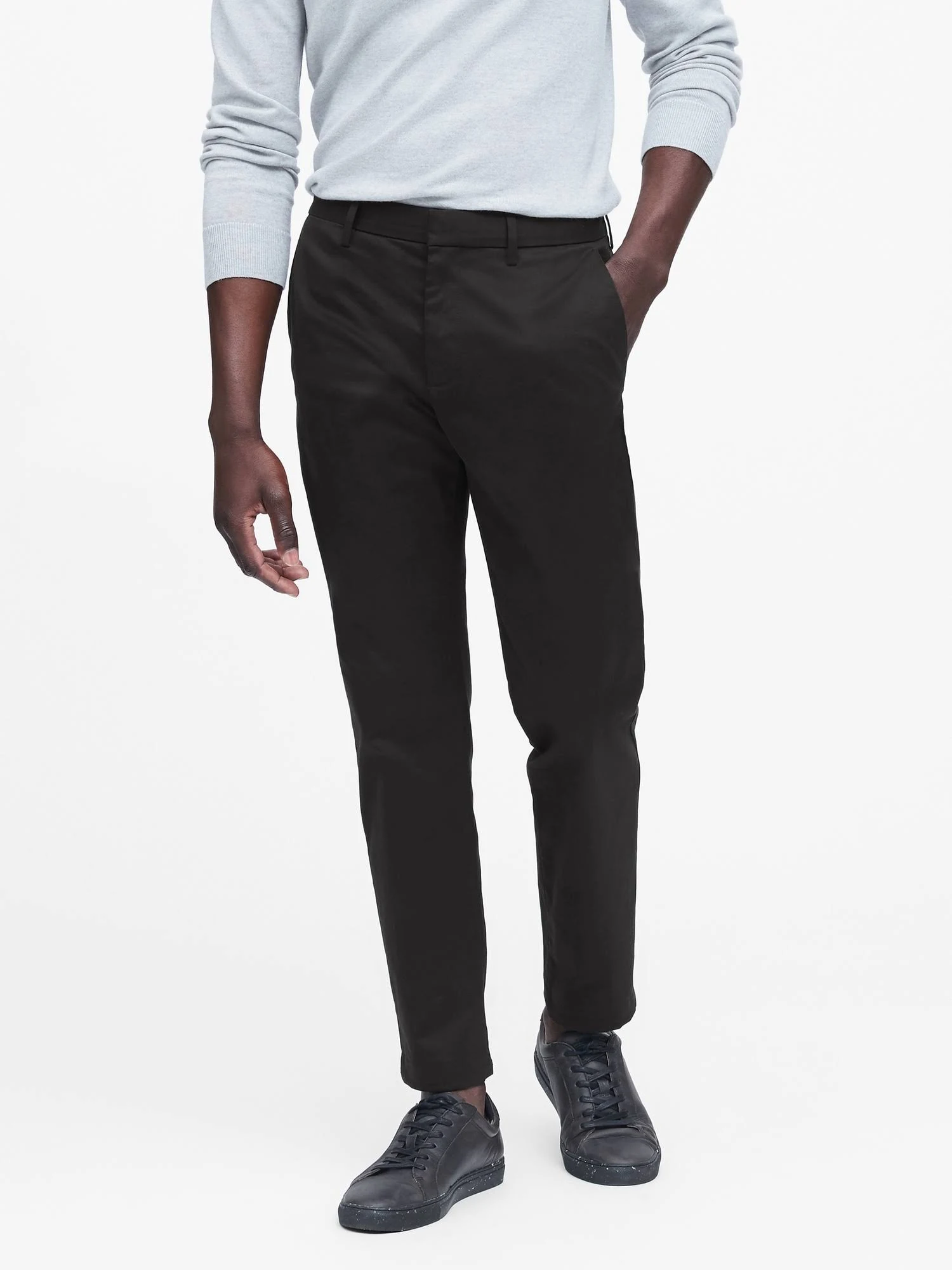 Banana Republic Men's Mason Athletic Tapered Rapid Movement Chino Pant Black Size 31W 34L