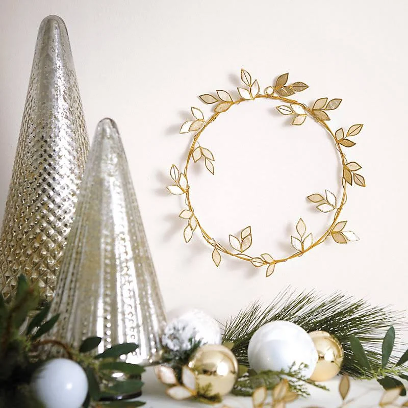 Capiz Leaf 9x22 Wreath - Ballard Designs