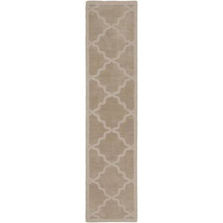 Blankenship Geometric Handmade Wool Khaki Area Rug Charlton Home Rug Size: Runner 2&3x22 x 12&