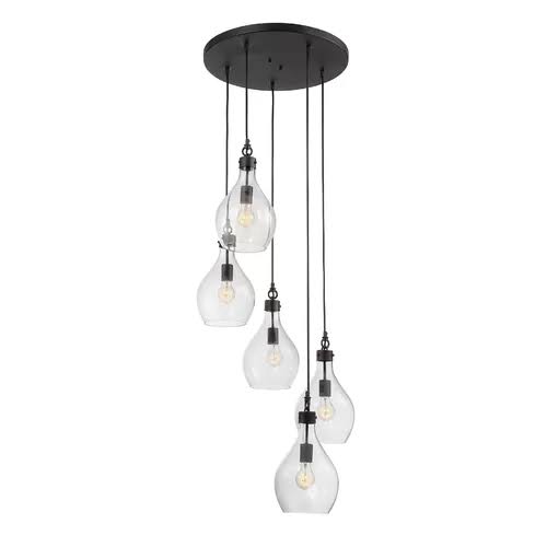 Nan 5-Light Cluster Teardrop Pendant
