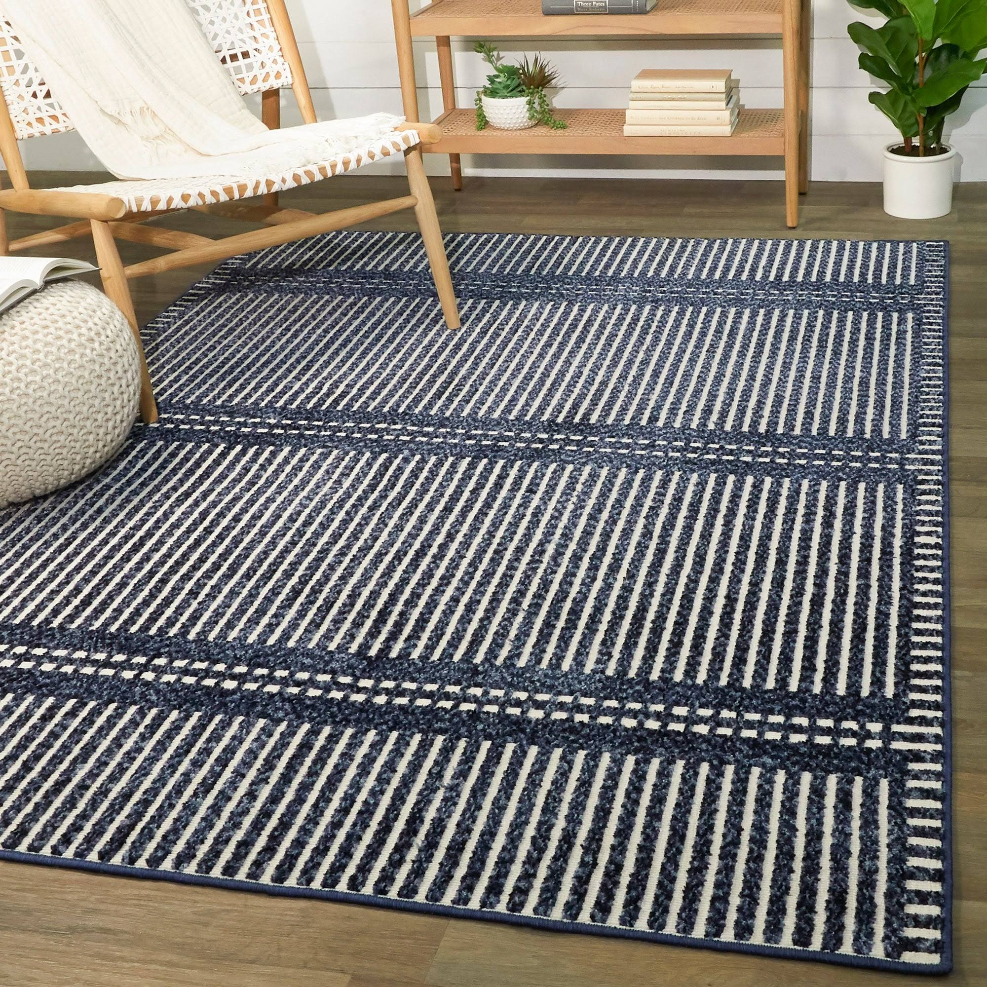 BALTA Sinclair Blue 5 ft. x 7 ft. Contemporary Area Rug