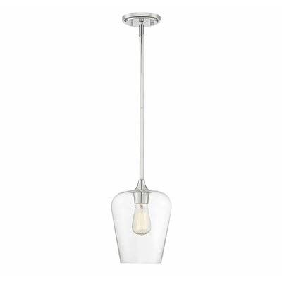 Patson 1 - Light Single Bell Pendant Finish: Polished Chrome
