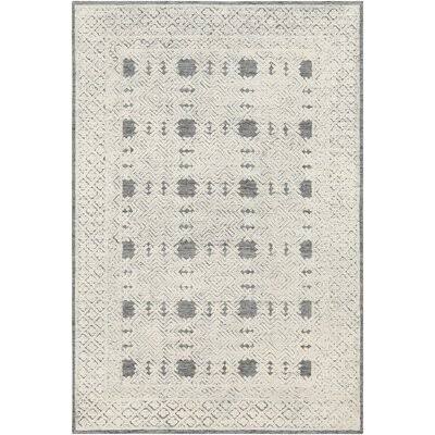 Matthew Handmade Tufted Wool Cream/Gray Rug Birch LANE? Rug Size: Rectangle 5& x 7&6x22