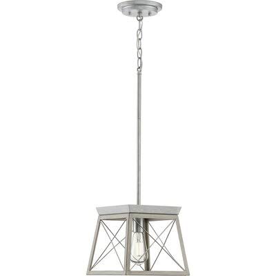 Kowalewski 1 - Light Single Glass Pendant Finish: Brushed Nickel