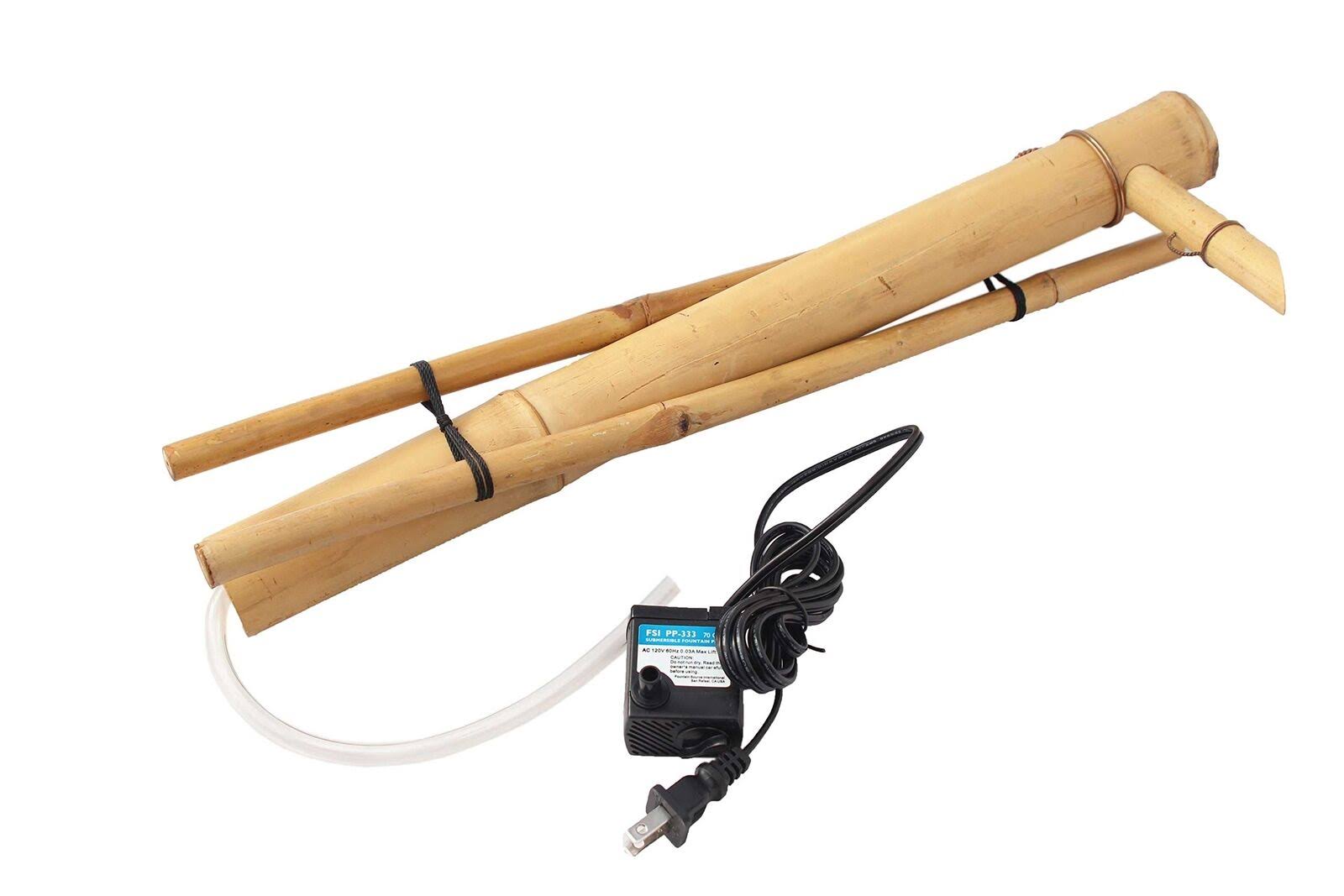 Bamboo Accents 18-in. Adjustable Spout and Pump Fountain Kit - 10030