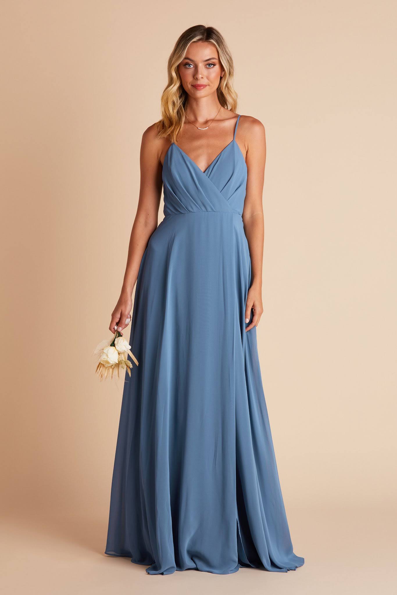 Birdy Grey Kaia Chiffon Bridesmaid Dress in Twilight Xs / Twilight