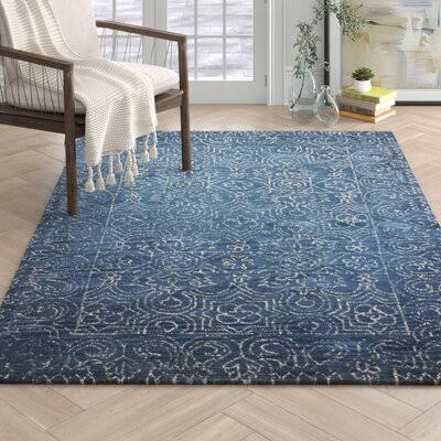 Handmade Tufted Wool Azure Area Rug Birch Lane Rug Size: Rectangle 8&6x22 x 11&6x22