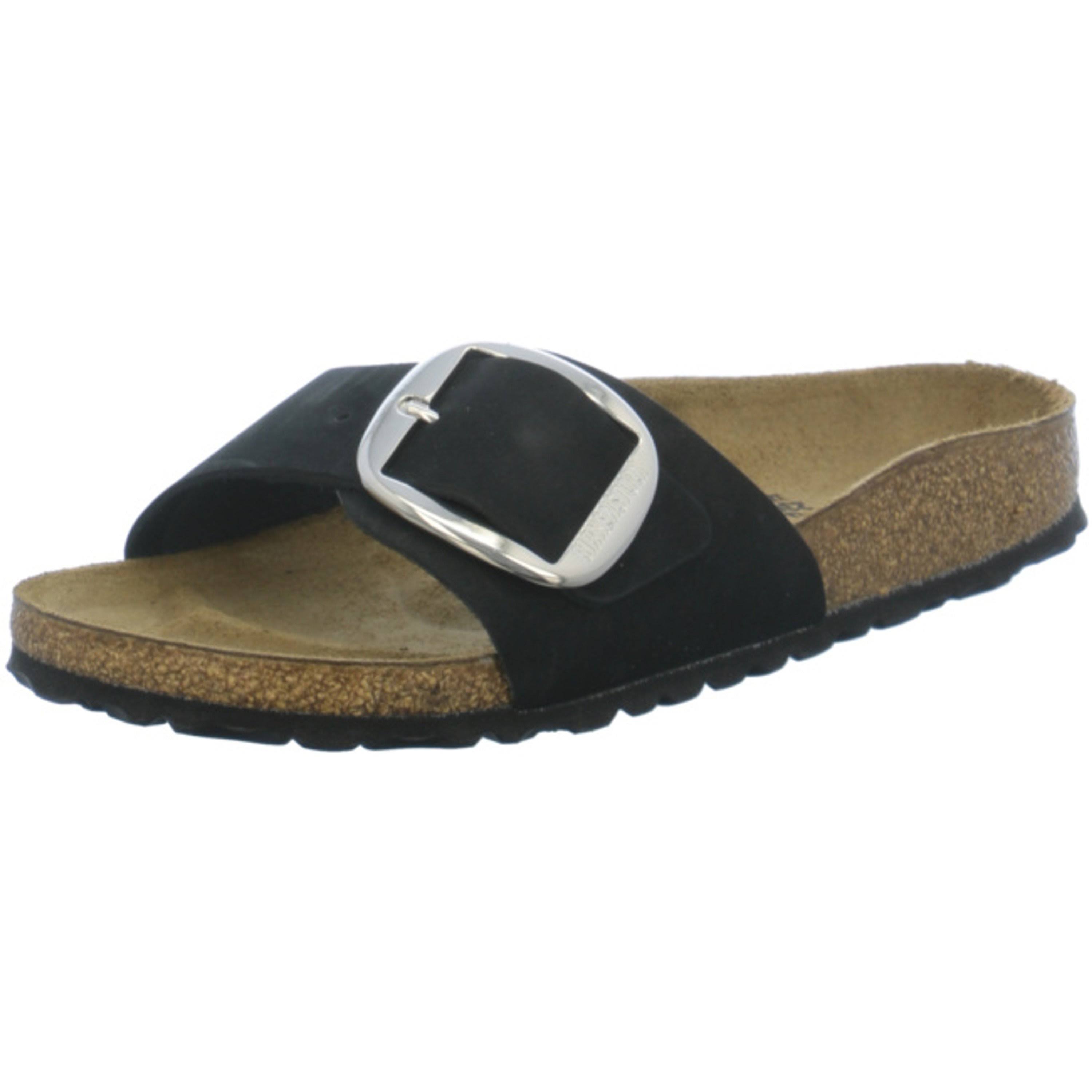 Birkenstock Madrid Big Buckle Oiled Leather Black