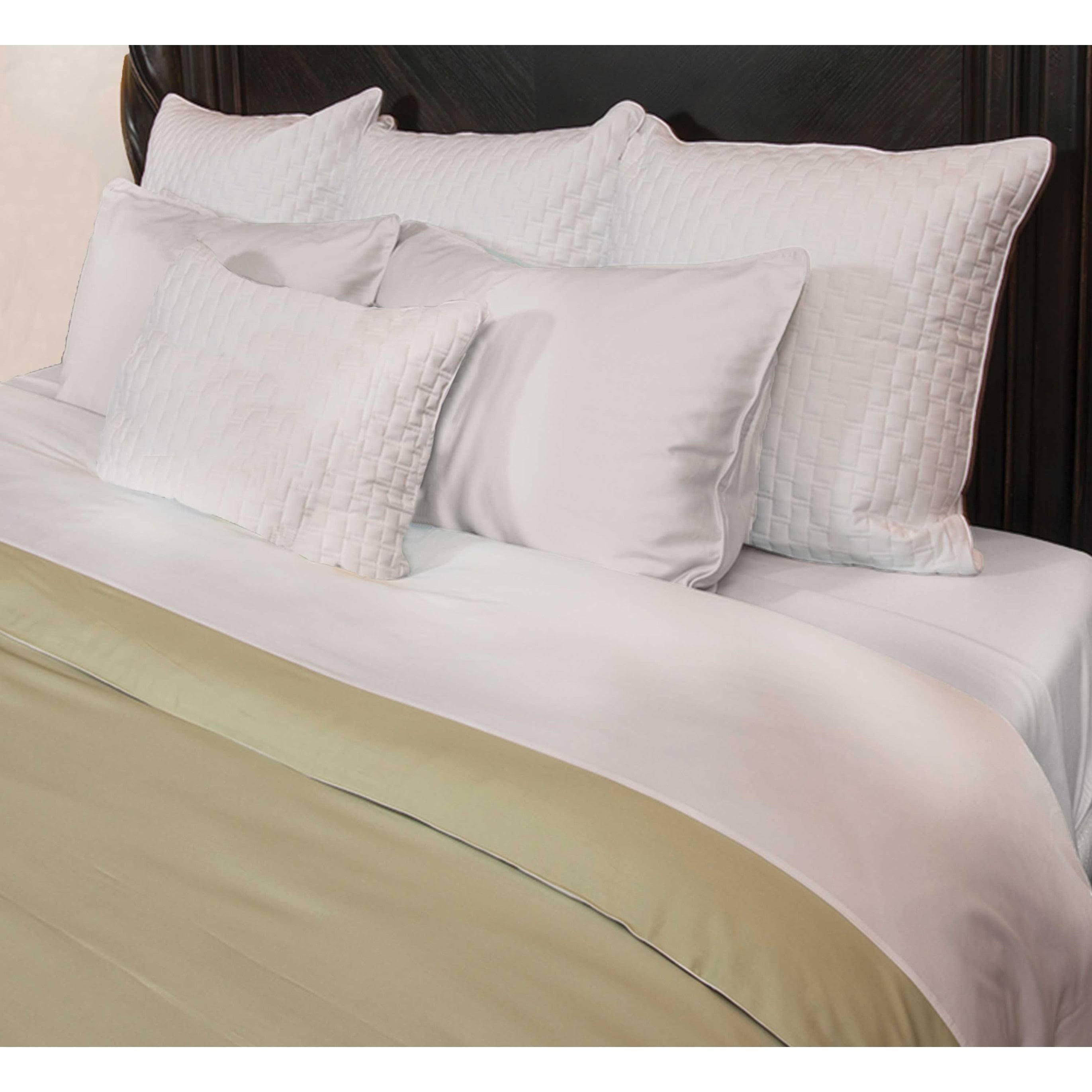 Bamboo Duvet COVER, Sage/White, Queen
