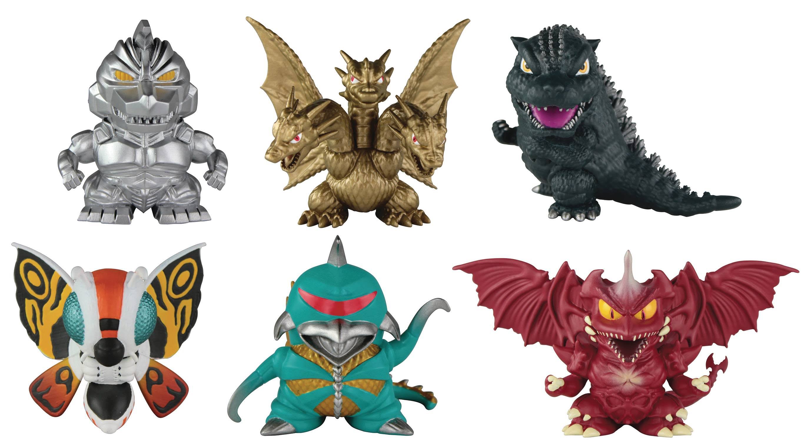 Godzilla Chibi Figure - 6-Pack