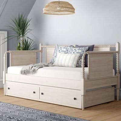 Bernardo Twin Daybed with Trundle Birch LANE? Color: Antique White
