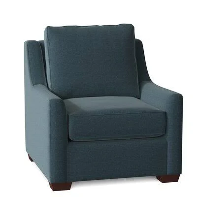 L? A 33x22 Wide Armchair Birch Lane Body Fabric: Lizzy Prussian
