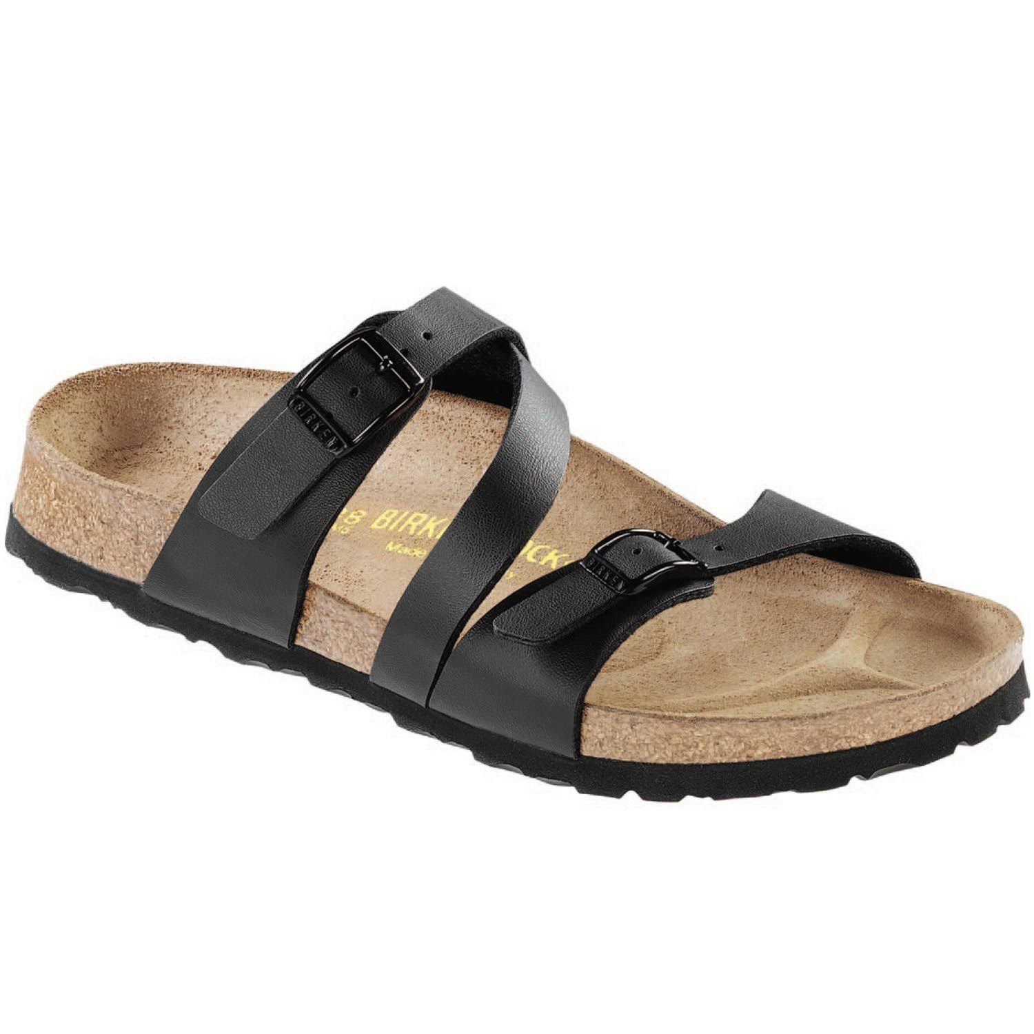 Birkenstock Women's Salina Strappy Slide, Size: 38 M EU, Black