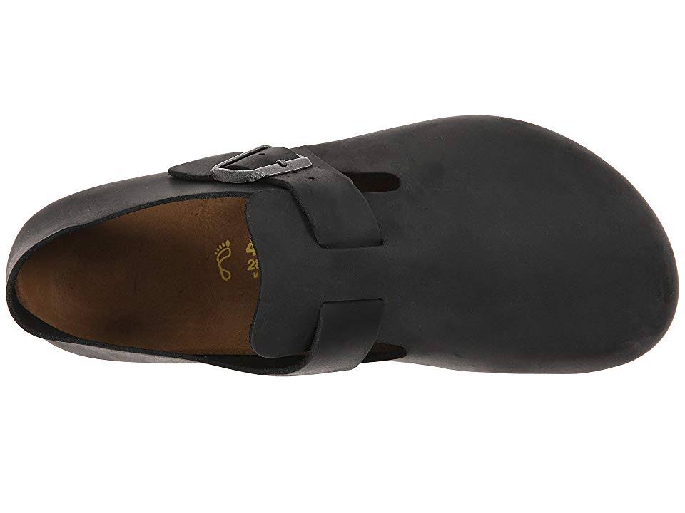 Birkenstock Women's London Oiled Leather, Size: 44 N, Black