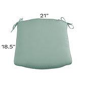 Replacement Chair Cushion - 21x18.5 Canvas Granite Sunbrella - Ballard Designs